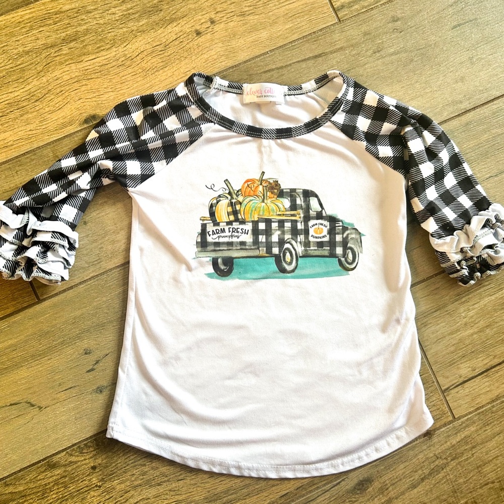 Fall plaid pumpkin shirt!!!